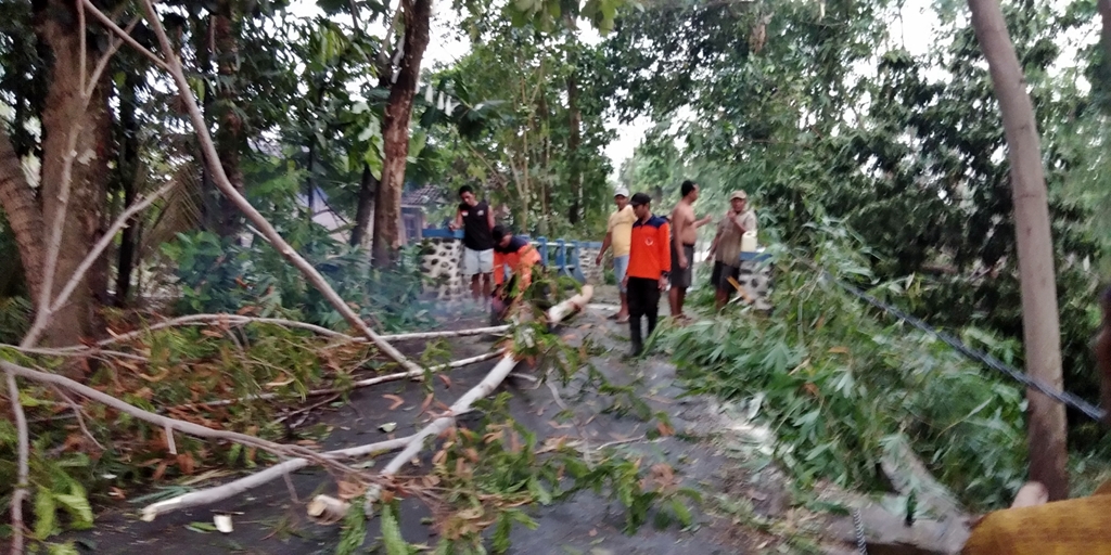 168 Bangunan Mengalami Kerusakan  Dampak Cuaca Ekstrem di Kecamatan Gading dan Krejengan